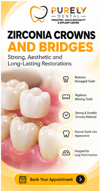 ZIRCONIA CROWNS  BRIDGES